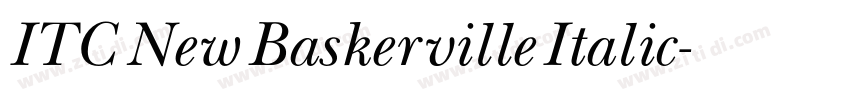 ITC New Baskerville Italic字体转换 ITC New Baskerville Italic字体转换